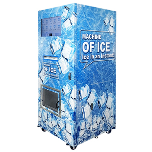 Máquinas Expendedoras de Hielo en Cubos con Embolsado Automático, Kiosco de Autoservicio Comercial, Dispensador de Hielo Automático que Funciona con Monedas - Product Image 1