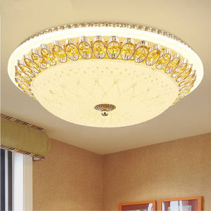 Nuevo estilo, lámpara de techo de cristal de estilo europeo, sala de estar, cubierta de vidrio esmerilado dorado, luz de techo - Product Image 1