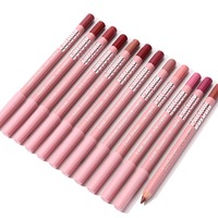 Crayon à lèvres cosmétique mat avec taille-crayon intégré, marque privée, format échantillon, vente en gros, modèle Zhejiang LY0001055N