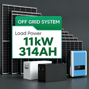 Système solaire monocristallin 11 kW 48 V avec fonction de complément au réseau, batterie lithium-ion 16 kWh, kit complet de montage autonome <span class=keywords><strong>pour</strong></span> balcon - Product Image 1