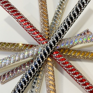 Tali Kapas Berhias Payet dan <span class=keywords><strong>Rhinestone</strong></span> untuk Dekorasi Sandal, Tali <span class=keywords><strong>Rhinestone</strong></span> - Product Image 1