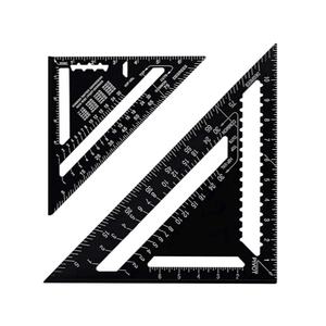 Metall Multifunktions Edelstahl Aluminium legiert Winkel Dreieck Skala Lineal für Tischler dreieckig - Product Image 2