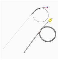 Thermocouple WRNK-191 en acier inoxydable E-TYPE de type K Capteur de température à résistance thermique PT100/E/J Sonde haute température