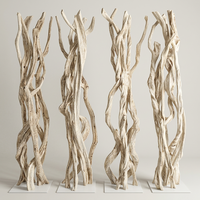 Meilleures ventes : Bar de salon/salle à manger NINNET Chiang Mai, en bois massif de liane naturel, style Shaker, pliable et extensible, design moderne et unique