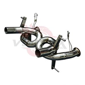 Vortex Hand Polished Alloy Steel Rear Muffler Elimination Pipe with X-Crossing Architecture for Lamborghini Aventador SVJ Coupe - Product Image 2