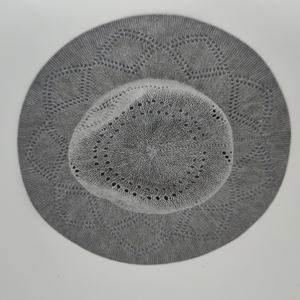 New summer Custom <b>MERINO</b> <b>Wool</b> Knitted Fisherman Women's European American Solid Color Wide-brimmed <b>Hat</b> - Product Image 4