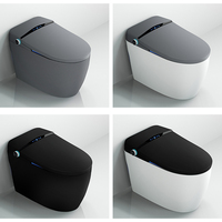 Toilettes intelligentes électriques, toilettes automatiques à poser au sol pour salle de bain