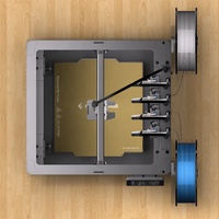 Stampante 3D Flashforge Creator 5 ad Alta Velocità con Livellamento Automatico, Stampante 3D FDM Multicolore