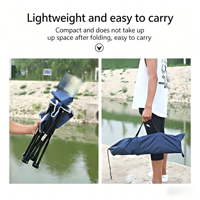Chaise pliante d'extérieur pour le camping et le jardin, à dossier haut, avec rembourrage renforcé en acier au carbone, en tissu Oxford réglable sur trois positions, portable