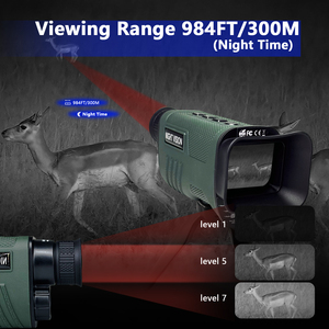 Rechargeable Digital Night Vision Device 8X Zoom 2.0 Inch Display Screen Grades IR Adjustments for Darkness Night Vision <strong>Camera</strong> - Product Image 5