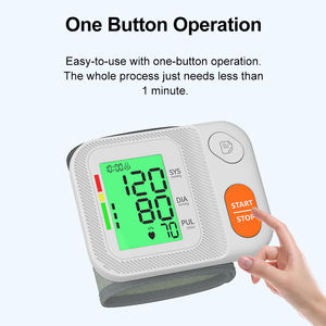 Monitor De Pressão Arterial De Pulso Tensiômetro Display Retroiluminado LCD Esfigmomanômetro Máquina Automática De Pressão Arterial De Punho - Product Image 4