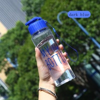 Bouteille d'eau en plastique écologique à large ouverture de 550 ml, personnalisable avec logo, pour le sport, les voyages et la consommation directe – Modèle 2026, le best-seller