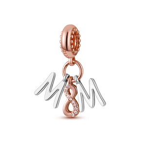 Ciondolo a Cuore in Zircone Argentato con Taglio a Rosa e Placcatura in <span class=keywords><strong>Oro</strong></span> Rosa/<span class=keywords><strong>Oro</strong></span>/Argento - Accessorio Charm Fai-da-te Unisex per Uso Quotidiano - Product Image 6