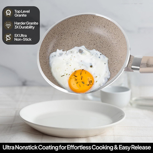 High Quality Modern Metal Ceramic Coated Pot <b>Pan</b> Glass Lids Soft Touch Handle Non-Stick Die <b>Cast</b> Aluminum Gas Cookware Set - Product Image 4