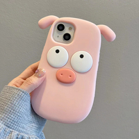 Casing ponsel kartun perempuan lucu penjualan langsung untuk iphone 14 pro casing belakang silikon