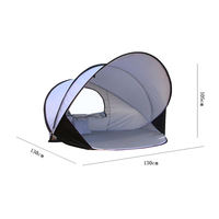Tente de plage automatique instantanée E-RIKE Ultralight UV Protsction Sunshade Summer Beach Tent