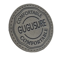 Étiquettes en similicuir avec logo en relief personnalisées en usine cousant des patchs en cuir en relief personnalisés pour vêtements Badges en cuir
