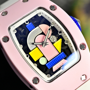Reloj de Alta Calidad de 45x31 mm, Caja de Cerámica Rosa, Movimiento 6T51, Reloj Mecánico Automático, Reloj de Moda Versátil para Mujer - Product Image 5