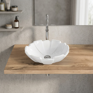 Lavabo rectangulaire décoratif en céramique pour hôpital, design moderne, installation en surélevé, prix abordable - Product Image 1