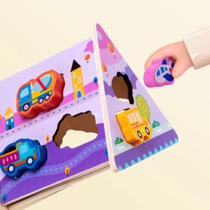 Cube d'activités en bois pour bébé, jouet sensoriel éducatif Montessori, blocs sécuritaires pour enfants, cadeau pour nourrissons - Product Image 2