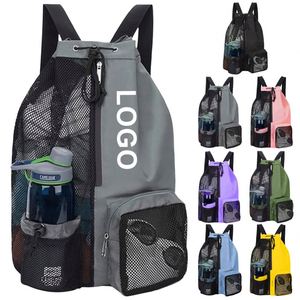 Wholesale Custom Drawstring <b>Bags</b> with Logo Oxford Waterproof Drawstring Backpack Multi-pocket Sports Draw <b>String</b> <b>Bag</b> for Man - Product Image 1