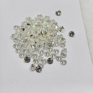 Round Zircon Loose Gemstones 3.1-10mm Yellowish Beige For Jewelry Making - Product Image 1