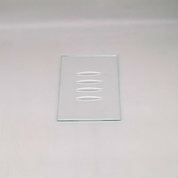 Feuille de verre flotté 4 rainures 150mm * 110mm * 5mm verre rectangulaire solide plat pour la décoration de cuisine usine tache personnalisée utilisée