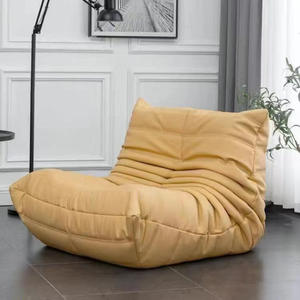 <span class=keywords><strong>Canapé</strong></span> paresseux individuel personnalisé en flanelle, style pouf, pour chambre à coucher, avec mousse compressée, fabrication chinoise - Product Image 3