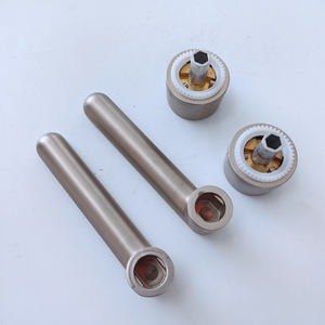 经过验证的工厂定制高端门锁手柄豪华拉丝和PVD香槟色锌合金压铸门把手 - Product Image 6