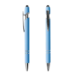 Penna a sfera promozionale personalizzata Push-Action penne a inchiostro nero penna a sfera ispiratrice in metallo con punta stilo