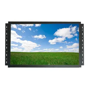 Customized High brightness 21.5 24 27 28 32 inch open frame LCD LED PCAP IR Touch monitor with auto light sensor