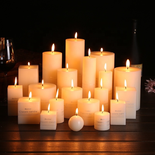 Luxury Home Decor Fragrance Scented Aromatherapy Custom Pillar Candles