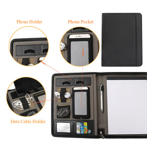 Biểu tượng tùy chỉnh <span class=keywords><strong>Mini</strong></span> padfolio A4 da thư mục tập tin cho tài liệu giấy danh mục đầu tư thư mục - Product Image 3