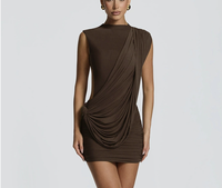 Robe élégante personnalisée sans manches pour femme, robe à bretelles tendance pour l'été, robes de soirée pour femmes, Vestidos