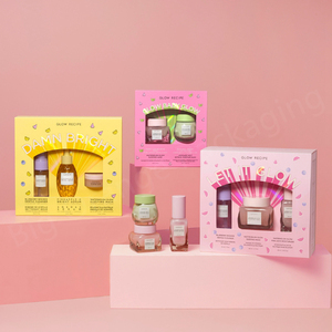 Bán buôn chăm sóc da Sản phẩm giấy Bao bì hộp gấp thẻ giấy Quà Tặng cửa sổ hộp trang điểm thiết lập hộp giấy - Product Image 2