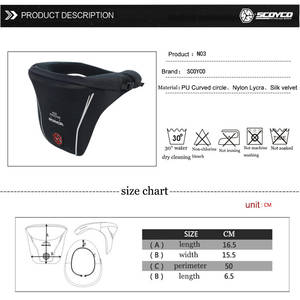 Scoyco penjepit leher sepeda motor, pelindung leher olahraga balapan jalanan tak beraspal, pengaman leher untuk perlindungan - Product Image 6