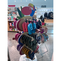 Étagère d'exposition pour chaussures en métal, présentoir pour tongs, présentoir pour chaussures suspendues pour magasin