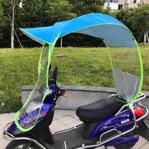 Giá Rẻ Electric Scooter Mưa Umbrella Đối Với Electric Scooter Windproof Dù Che Nắng Xe Máy Ô Mưa Giá Thấp Xe Đạp Ô