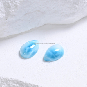 Paire assortie <span class=keywords><strong>de</strong></span> larimar naturel, <span class=keywords><strong>pierre</strong></span> <span class=keywords><strong>de</strong></span> larimar <span class=keywords><strong>bleu</strong></span> océan <span class=keywords><strong>de</strong></span> <span class=keywords><strong>la</strong></span> République <span class=keywords><strong>dominicaine</strong></span> pour <span class=keywords><strong>la</strong></span> fabrication <span class=keywords><strong>de</strong></span> boucles d'oreilles et <span class=keywords><strong>de</strong></span> bijoux - Product Image 1