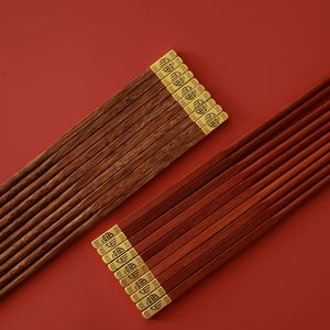 Palillos de madera estilo Miniso con diseño de alas de pollo, de sándalo rojo, redondos, para uso doméstico, con diseño de bendición china. - Product Image 4