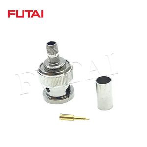 Разъем <span class=keywords><strong>BNC</strong></span> (папа) DC~3 ГГц, 50 Ом, для коаксиального кабеля RG316, никелированный, коаксиальный RF-разъем - Product Image 3