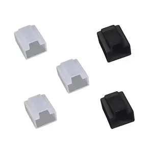 Stofkap Beschermhoes Rj45 Stofkap Plastic Stofplug Deksel Pe Materiaal Netwerkkabel Stekker Rj45 Mannelijke Kristallen Kop