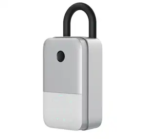 Outdoor Home Key Storage Box Waterproof Wall Fingerprint Code Smart Key APP Lock Box with Easy Installation