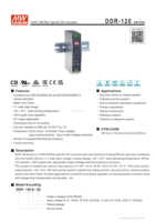 Alimentation à découpage Mean Well DDR-120D-48 48V 2.5A 120W Type Rail DIN Convertisseur DC-DC Meanwell