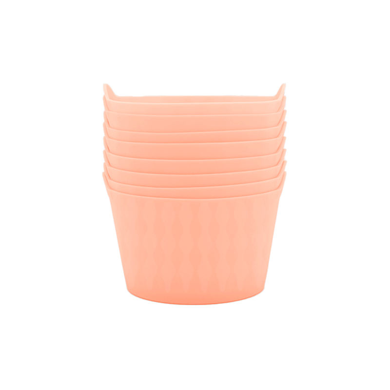 Abricot rose-8 pièces A691