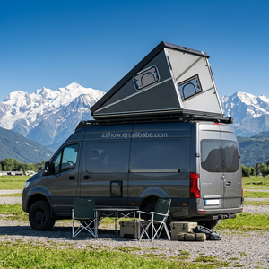 Tente <span class=keywords><strong>de</strong></span> toit rigide P Show FRP Wedge pour camping-car Mercedes Sprinter, type coquille, manuelle, quatre saisons, triple couche - Product Image 1