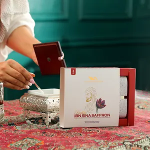 Design di lusso personalizzato vuoto cartone regalo candela scatola di zafferano confezione barattolo bottiglia di carta confezione regalo per imballaggio zafferano
