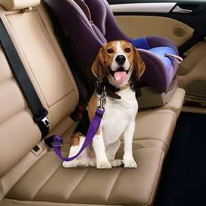 Correa de Seguridad Ajustable para Mascotas, de Nailon, con Patrón Sólido y Cintas, Duradera, para la Seguridad en el Automóvil de Perros - Product Image 6