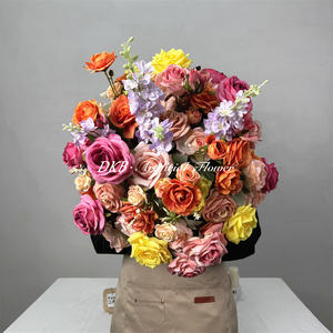 Centros de Mesa Personalizados con Bolas de Flores Artificiales de Seda Sintética, Decoración de Boda con Rosas Rosadas - Product Image 5