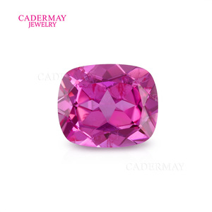 Cadermay Loose Rectangular Pink Zircon Synthetic Gemstone For Jewelry Making - Product Image 5